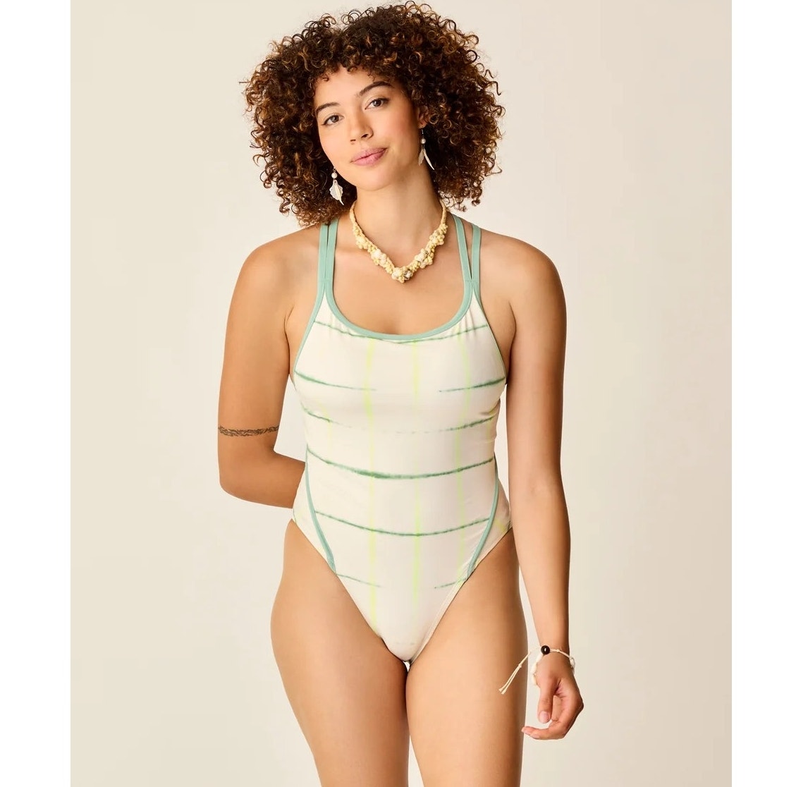 Carve Designs York One Piece Swimsuit Aura Tie Dye Size Large New